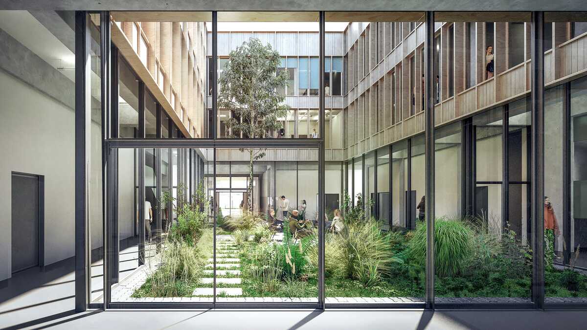 Weinberg Campus Innovation Hub Innenhof