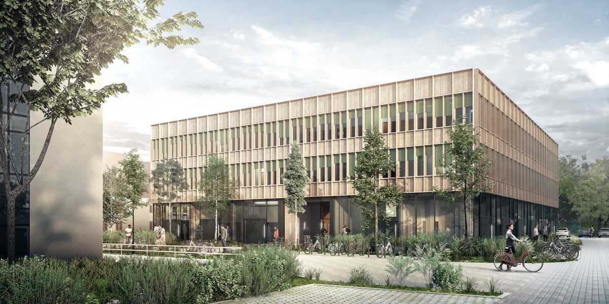 Visualisierung des Neubaus des Innovation Hub